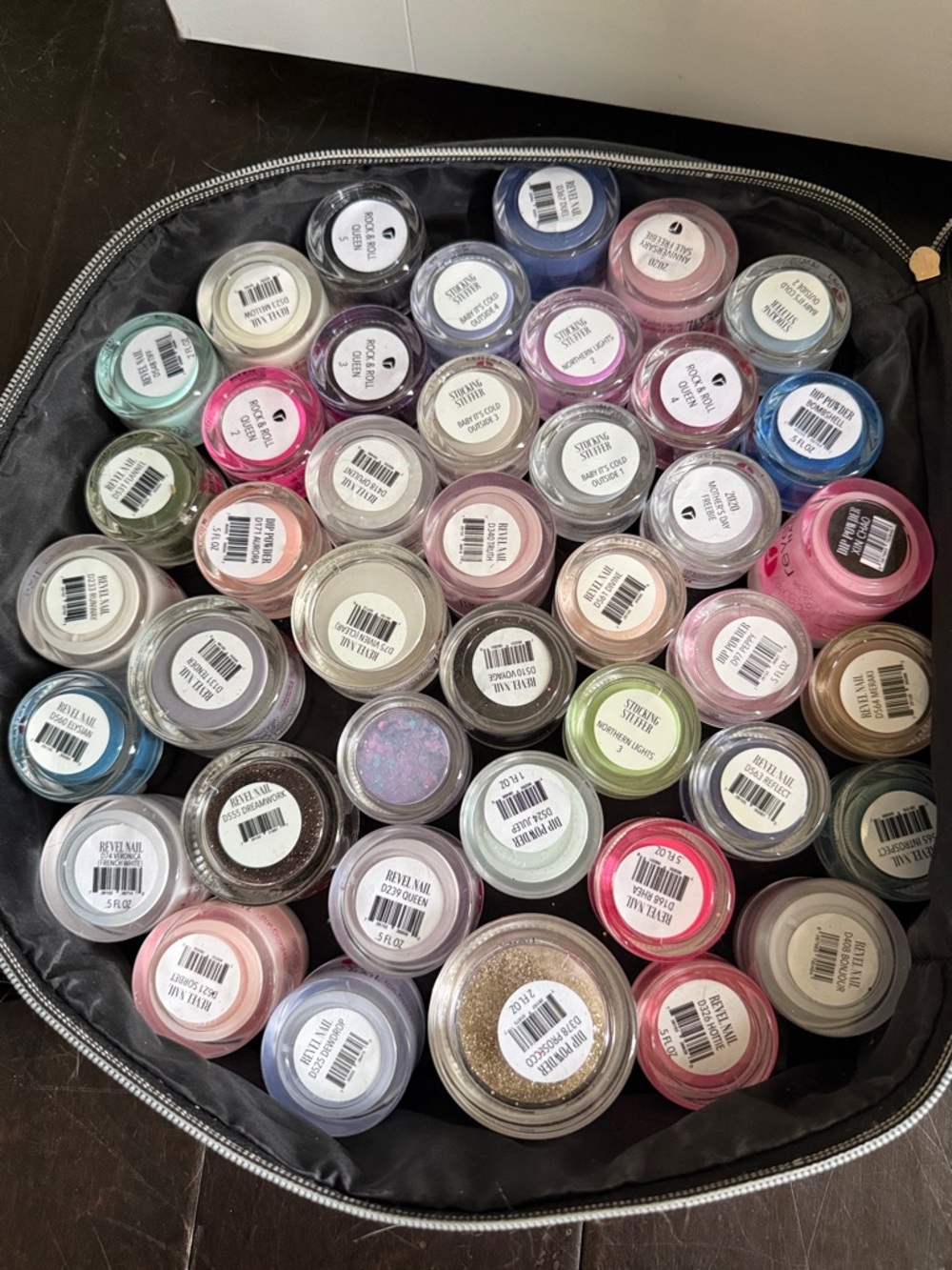 Assorted Nail Powder Pots - Multi Color Glitter & Pigment Set
